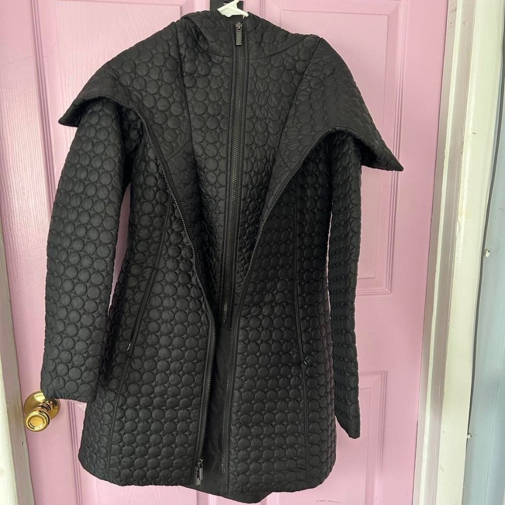 Dawn Levy Black Quilted Hooded Gwen Puffer Coat